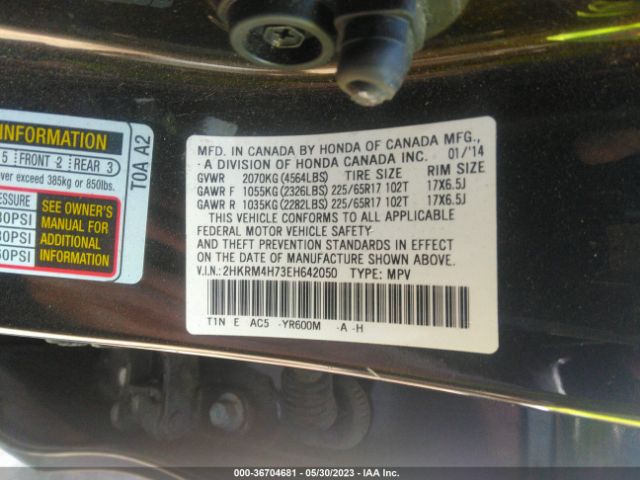 2HKRM4H73EH642050 Honda Cr-v Ex-l