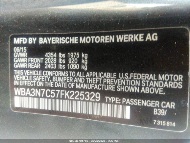 WBA3N7C57FK225329 BMW 4 Series 428i