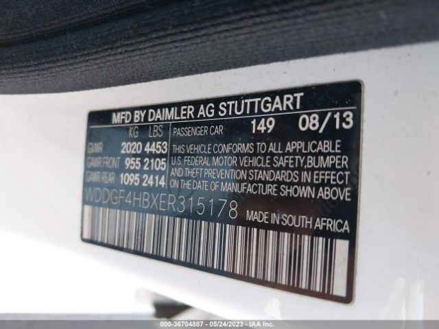 WDDGF4HBXER315178 Mercedes-Benz C-class C 250