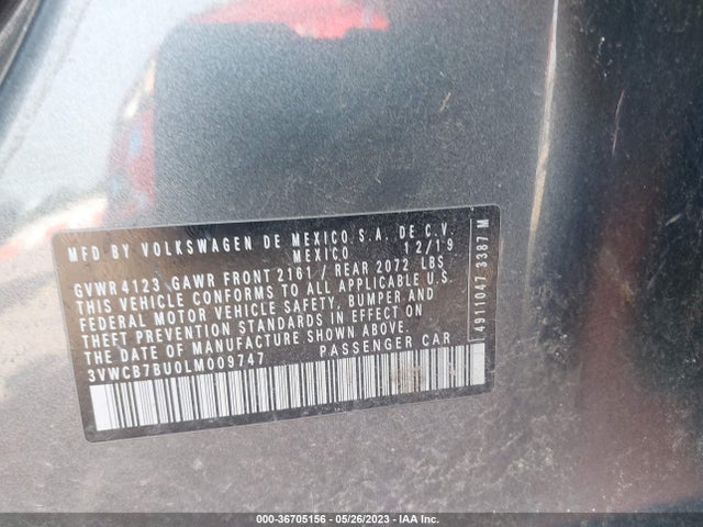 3VWCB7BU0LM009747 Volkswagen Jetta S/se/r-line