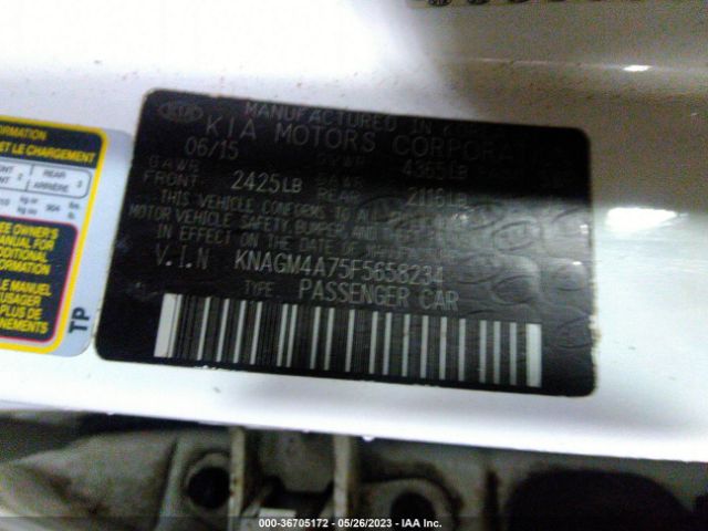 KNAGM4A75F5658234 KIA Optima Lx