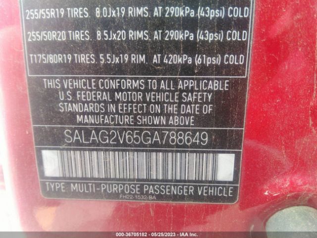 SALAG2V65GA788649 Land Rover LR4 HSE