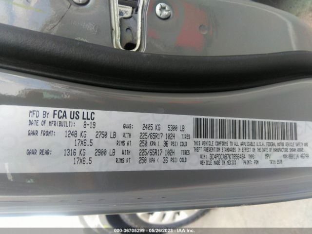 3C4PDCAB7KT856454 Dodge Journey Se Value Pkg