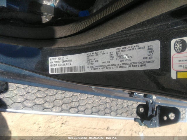 RAM 1500 Big Horn 2022 1C6RRFFG9NN225944 Image 9