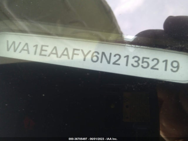 WA1EAAFY6N2135219 Audi Q5 S Line Premium Plus
