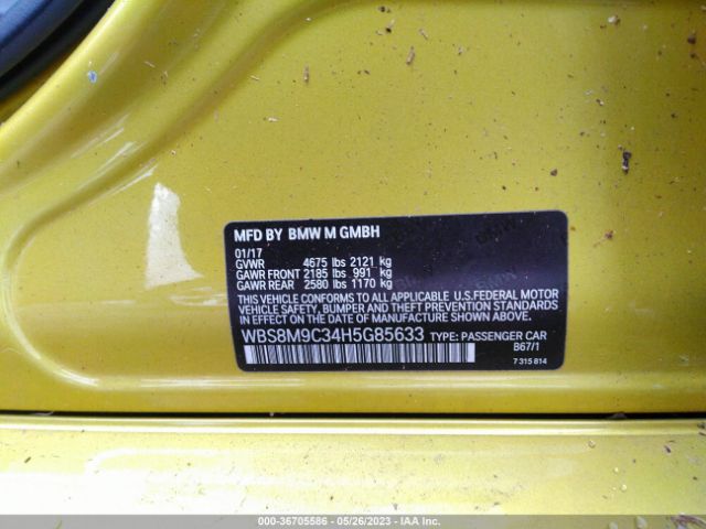 WBS8M9C34H5G85633 BMW M3