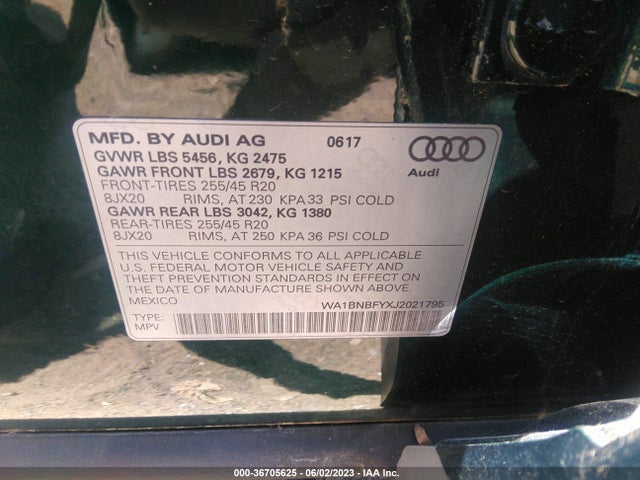 Audi Q5 Premium Plus 2018 WA1BNBFYXJ2021795 Image 9