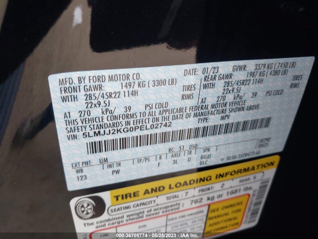 2023 Lincoln Navigator, VIN: 5LMJJ2KG0PEL02742