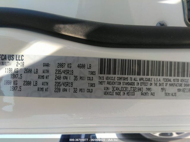 3C4NJDCB1JT321041 Jeep Compass Limited