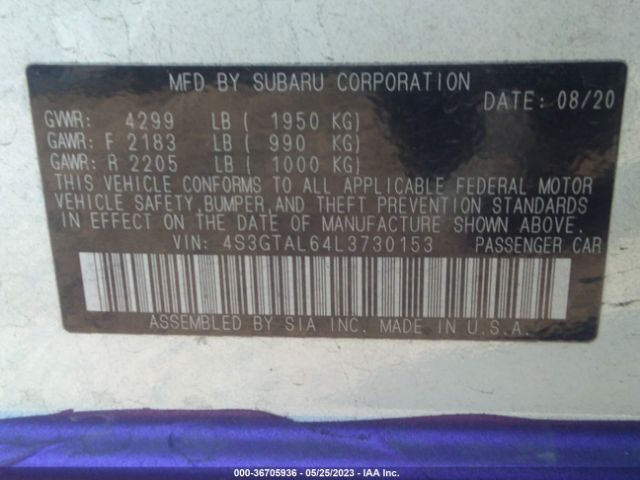 4S3GTAL64L3730153 Subaru Impreza Sport