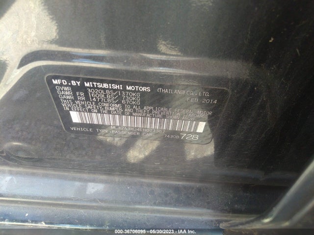 ML32A3HJ4EH021367 Mitsubishi MIRAGE DE