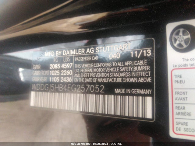 WDDGJ5HB4EG257052 Mercedes-Benz C-class C 350