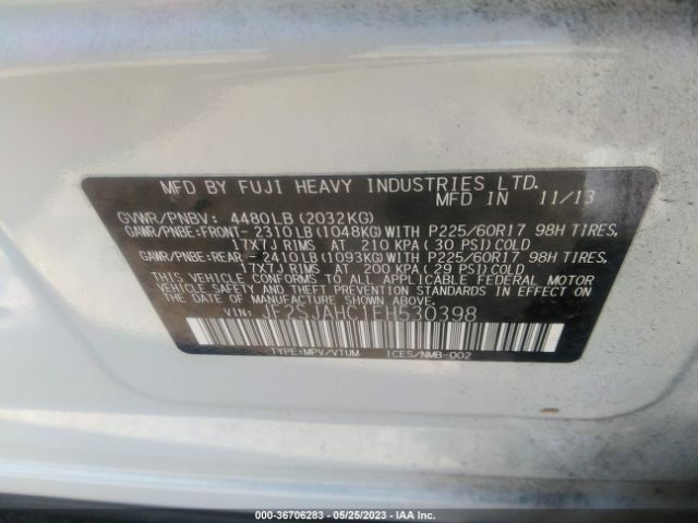 JF2SJAHC1EH530398 Subaru Forester 2.5i Limited