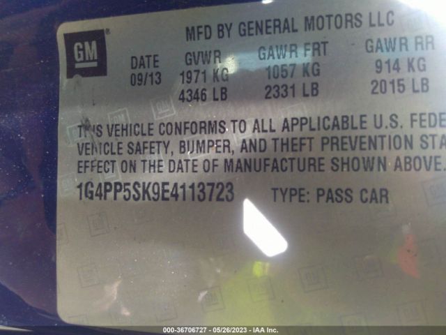1G4PP5SK9E4113723 Buick Verano