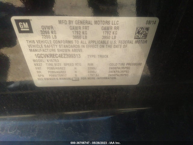 Chevrolet Silverado 1500 Lt 2014 1GCVKREC4EZ399313 Image 14