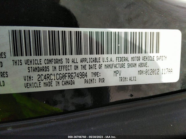 2C4RC1CG0FR674984 Chrysler Town & Country Touring-l