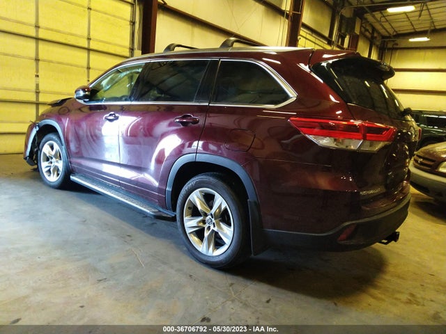 2018 TOYOTA HIGHLANDER LIMITED VIN: 5TDDZRFHXJS858390