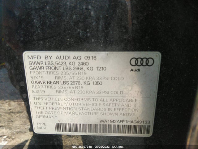 WA1M2AFP1HA049133 Audi Q5 Premium Plus