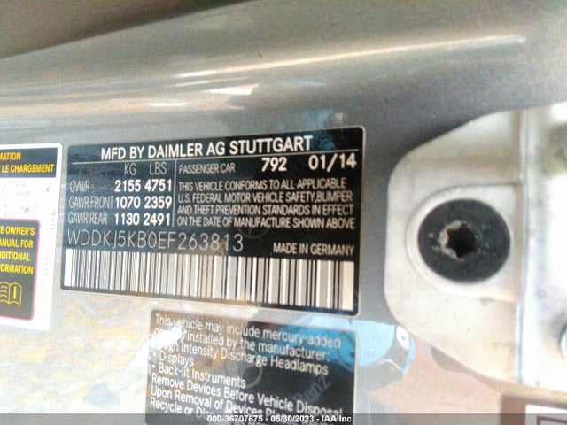 WDDKJ5KB0EF263813 Mercedes-Benz E-class E 350