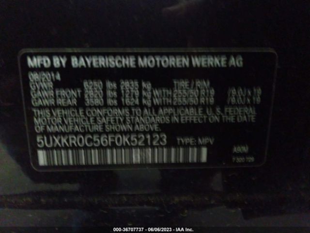 5UXKR0C56F0K52123 BMW X5 Xdrive35i