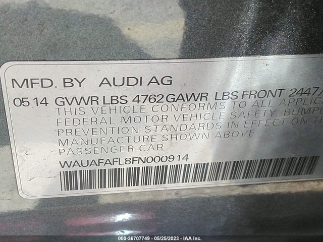 WAUAFAFL8FN000914 Audi A4 PREMIUM