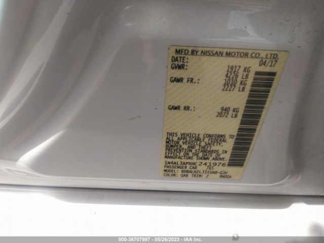 1N4AL3APXHC241976 Nissan Altima 2.5 Sr