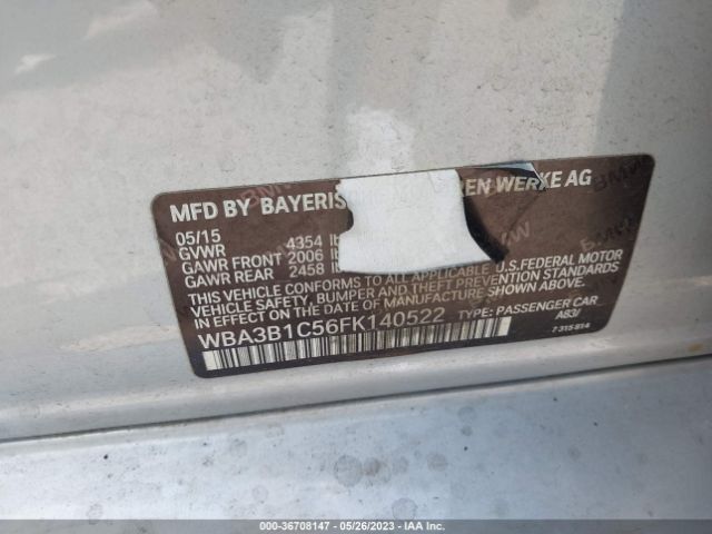 WBA3B1C56FK140522 BMW 3 Series 320i
