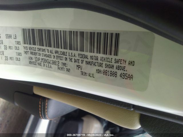1C4PJMDBXGW130812 Jeep Cherokee Limited