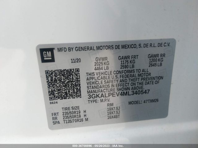 3GKALPEV4ML340547 GMC Terrain Slt