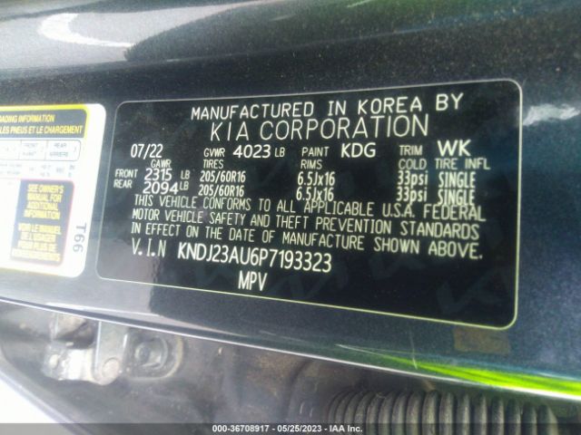 KNDJ23AU6P7193323 KIA SOUL LX