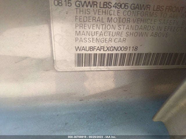WAUBFAFLXGN009118 Audi A4 PREMIUM