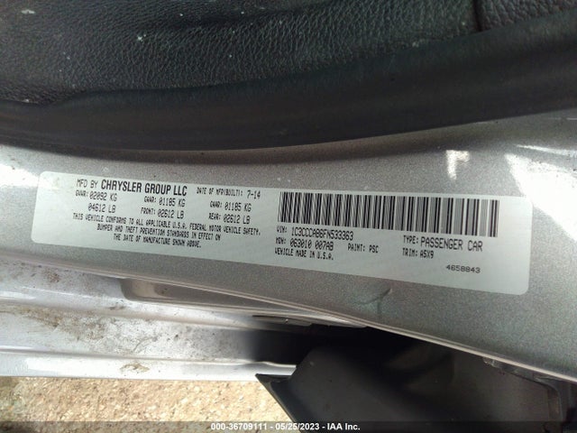 Chrysler 200 Limited 2015 1C3CCCAB6FN533363 Image 9