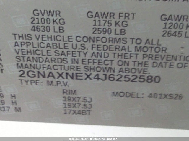 Chevrolet Equinox Premier 2018 2GNAXNEX4J6252580 Image 9