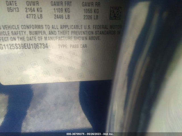 Chevrolet Impala 2lt 2014 1G1125S39EU106734 Image 9
