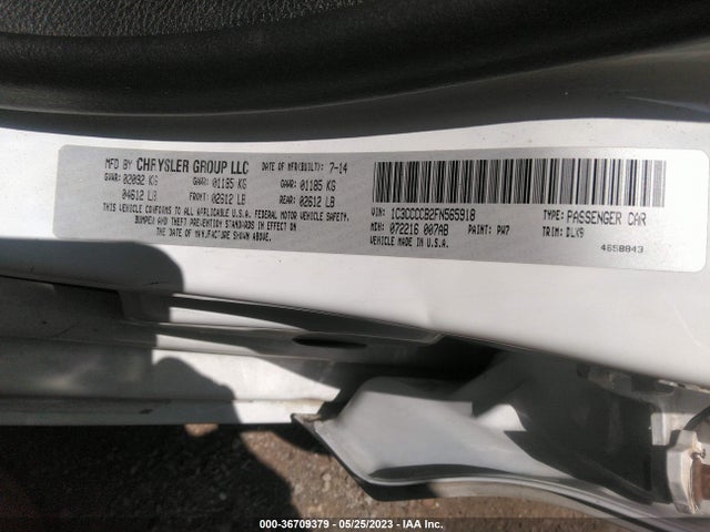 Chrysler 200 C 2015 1C3CCCCB2FN565918 Image 9