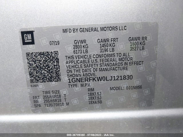 Chevrolet Traverse Ls 2020 1GNERFKW0LJ121830 Image 9