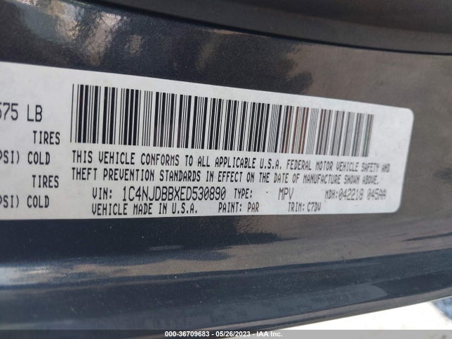 1C4NJDBBXED530890 Jeep Compass Sport