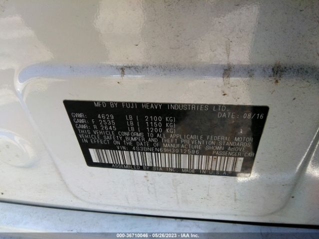 4S3BNEN69H3012596 Subaru Legacy Limited