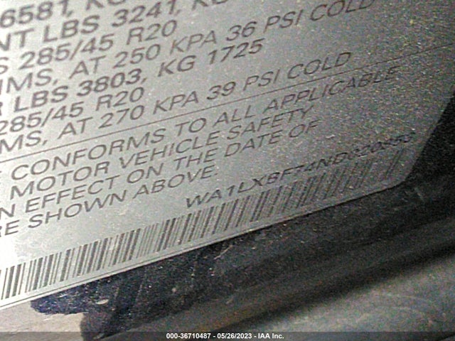 Audi Q7 Premium Plus 2022 WA1LXBF74ND020853 Image 9