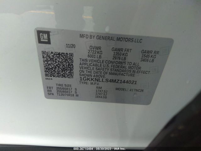 1GKKNLLS4MZ144021 GMC Acadia At4