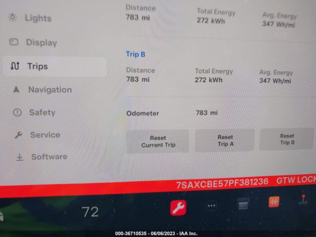 7SAXCBE57PF381236 Tesla MODEL X