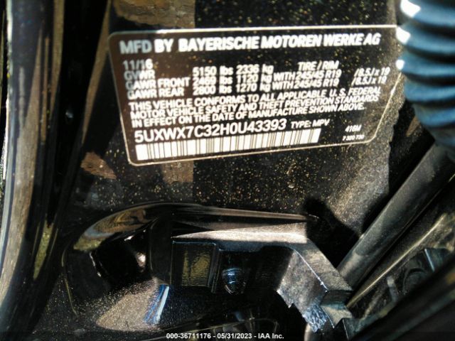 5UXWX7C32H0U43393 BMW X3 Xdrive35i