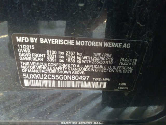 5UXKU2C55G0N80497 BMW X6 Xdrive35i