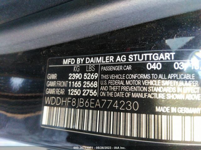WDDHF8JB6EA774230 Mercedes-Benz E-class E 350