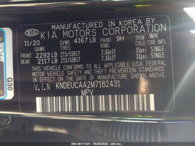KNDEUCAA2M7182431 KIA SELTOS S