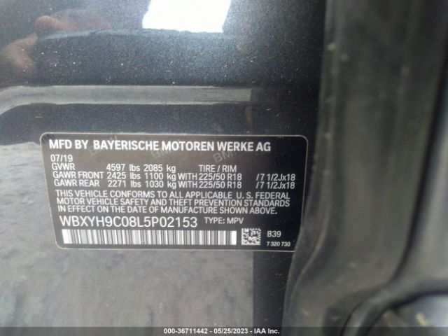 WBXYH9C08L5P02153 BMW X2 Sdrive28i