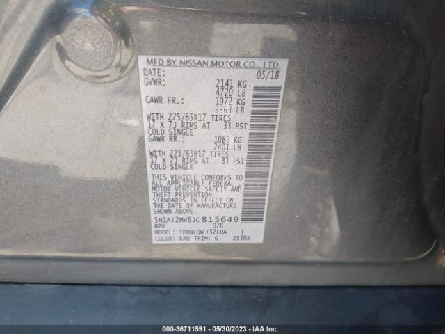 5N1AT2MV6JC815649 Nissan ROGUE SV