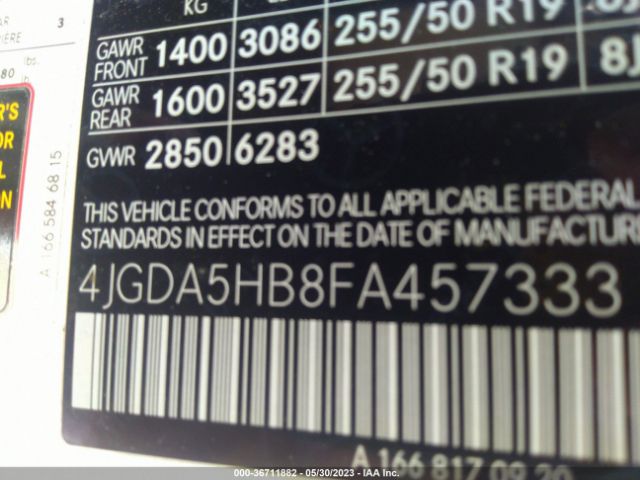 4JGDA5HB8FA457333 Mercedes-Benz M-class Ml 350