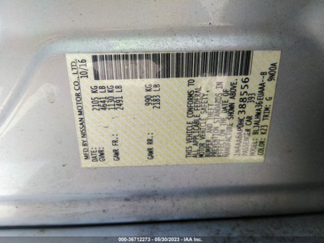 1N4AA6AP0HC388556 Nissan Maxima Platinum