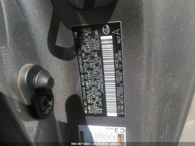 JTHHE5BC8H5015657 Lexus Rc Rc 350